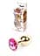 Анальная пробка Jawellery Gold PLUG Pink Boss Series 64-00017 98285 - миниатюра 1