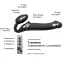 Безремневий страпон Strap-On-Me Vibrating Black M регульований з вібрацією та з пультом ДК діаметр 3.3 см - мініатюра 3