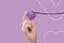 Вибратор для клитора FairyGasm PleasureStone 5.5 см фиолетовый - миниатюра 2