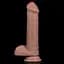 Фалоімітатор Lovetoy Dual-Layered Silicone Nature 20.5 см коричневий - мініатюра 4