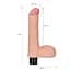 Реалістичний вібратор Lovetoy Real Softee Vibrator With Balls Flesh 17 см тілесний - мініатюра 9