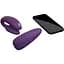 Смарт-вібратор для пар We-Vibe Chorus Purple сенсорне керування вібраціями стисненням пульта - мініатюра 4