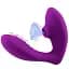 Вібратор з вакуумною стимуляцією I’MCUM DoubleLick Pro Фіолетовий (IM-KCD210-purple) - мініатюра 1