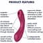 Вакуумний стимулятор Satisfyer Curvy Trinity 1 Red - мініатюра 4
