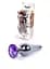 Анальная пробка Jewellery Dark Silver BUTT PLUG Purple Boss Series 64-00061 98244 - миниатюра 1