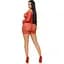 Мини-платье Leg Avenue Heart net mini dress Red One size - миниатюра 6