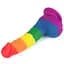 Фалоімітатор LoveToy Prider Dildo 8" 20.5 см райдужний - мініатюра 3
