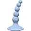 Анальна пробка Lola Games Ribbed Plug 10.5 см (блакитний) - мініатюра 1