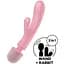 Вібратор для пар Satisfyer Triple Lover Pink: Потрійна стимуляція управління через рожевий додаток - мініатюра 3