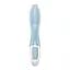 Вибратор-кролик Satisfyer Air Pump Bunny 1 20 см голубой - миниатюра 5