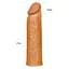 Насадка на пенис Lovetoy Pleasure X-Tender Series 17 см коричневый - миниатюра 3