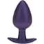 Анальна пробка Ouch! Smooth Anal Plug Metallic L 8.9 см (фіолетовий) - мініатюра 1