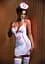 Костюм медсестри Daring Intimates Hot Nurse Roleplay Set L/XL (білий) - мініатюра 5
