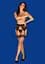Пояс для панчох Obsessive Isabellia L/XL чорний - мініатюра 5