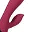 Вібратор-кролик Loveline Smooth Silicone Rabbit 20 см (вишневий) - мініатюра 13