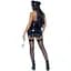 Вініловий костюм поліцейської Leg Avenue Vinyl Naughty Cop Black XS - мініатюра 2