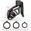 Клітка для пеніса Lockink Sevanda Plastic Penis Chastity Cage - Black - мініатюра 6