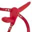 Подвійний страпон Fetish Tentation Strap-On With Double Dildo 15 см червоний - мініатюра 3