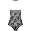 Бодістокінг з імітацією корсетної шнурівки Passion BS094 One Size, Black - мініатюра 4
