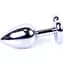 Анальна пробка Boss Of Toys Boss Series - Jewellery Silver Heart Plug Black S, BS6400047, Срібний / Чорний - мініатюра 5
