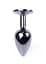 Металева анальна пробка з кристалом Boss Jewellery Dark Silver PLUG Clear 7 см (прозорий) - мініатюра 7