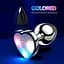 Сталева смарт анальна пробка, що світиться Magic Motion Equinox USB з Д/К 7.2х2.8 см - мініатюра 5