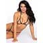 Эротический комплект со стразами Leg Avenue Catch Me RhinestOne set, трусики и бра, One Size - миниатюра 5