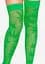 Панчохи Leg Avenue 420 Net thigh highs Green - мініатюра 3
