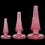 Набір анальних пробок Doc Johnson Crystal JelliesPink, макс. діаметр 2 см 3 см 4 см - мініатюра 1