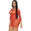 Мини-платье Leg Avenue Heart net mini dress Red One size - миниатюра 4