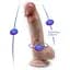 Фалоімітатор SilexD Johnny Premium Real Skin Flesh (7in MODEL 1) - мініатюра 4