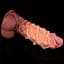 Фалоімітатор Dual-Layered Silicone Nature Cock 10.5'' 27 см коричневий - мініатюра 3
