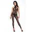 Бодістокінг Noir Handmade F315 Ego fLocked mesh halter catsuit - M - мініатюра 1