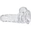 Фалоімітатор Addiction - Clear Dildo With Balls 6 - мініатюра 3
