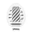 Мастурбатор-яйце Tenga Egg Spiral Tenga SO9798 97151 - мініатюра 3