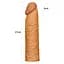 Насадка на пенис Lovetoy Pleasure X-Tender 17 см коричневый - миниатюра 6