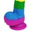 Фалоімітатор LoveToy Prider Dildo 8" 20.5 см райдужний - мініатюра 9