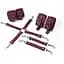 Набір для БДСМ 3 в 1 Feral Feelings BDSM Kit 3 Burgundy, burgundy, наручники, поножі, хрестовина - мініатюра 1