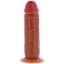 Фалоімітатор Get Real Skin Foreskin Dong 19 см (коричневий) - мініатюра 1