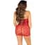 Сорочка Leg Avenue Mini Heart Trimmmed Net Chemise One Size, Red - мініатюра 6