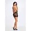Сукня Noir Handmade F313 Mythos Mini fLocked mesh dress With jewelry rhinestOne chain - S - мініатюра 4