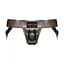 Труси для страпона Strap-On-Me Leatherette Harness Curious OS сірий - мініатюра 3