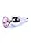 Анальна пробка B-Series HeavyFun Jewellery Silver Plug 9.5 см (світло-рожевий) - мініатюра 4
