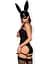 Сексуальний костюм Obsessive Bunny S/M чорний - мініатюра 2