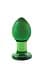 Скляна пробка Ns Novelties Crystal Medium Green - мініатюра 1