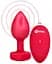 Анальна пробка з вібрацією та панеллю управління B-Vibe Vibrating Heart Plug M/L Red - мініатюра 3