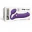 Безремневий страпон Strap-On-Me Vibrating Violet XL регульований з вібрацією та з пультом ДК діаметр 4.5 см - мініатюра 6