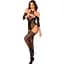 Нейлоновий бодістокінг з імітацією панчіх Obsessive Bodystocking G333 S/M/L, Black, з доступом - мініатюра 5