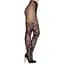 Колготки Leg Avenue Dahlia Lace Tights With Net Thigh Detail One Size - мініатюра 2