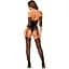 Нейлоновий бодістокінг з імітацією панчіх Obsessive Bodystocking G333 S/M/L, Black, з доступом - мініатюра 6